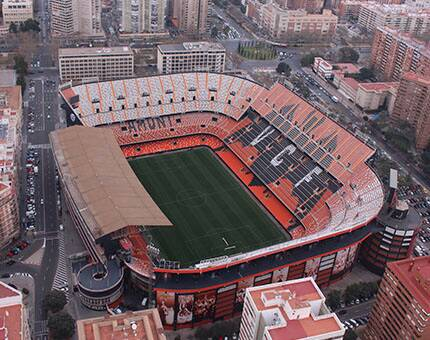 Mestalla là một trong những sân vận động lâu đời nhất ở La Liga