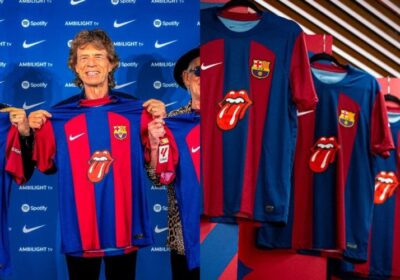 BARCELONA RA MẮT ÁO ĐẤU EL CLASICO VỚI LOGO ROLLING STONES