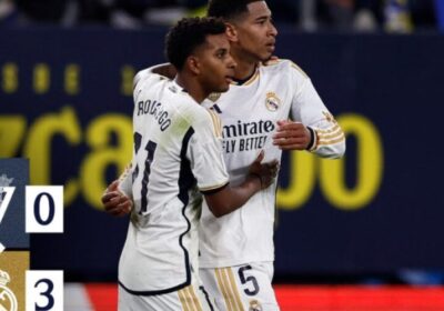 CADIZ 0-3 REAL MADRID: RODRYGO VÀ SAO TRẺ BELLINGHAM GHI BÀN