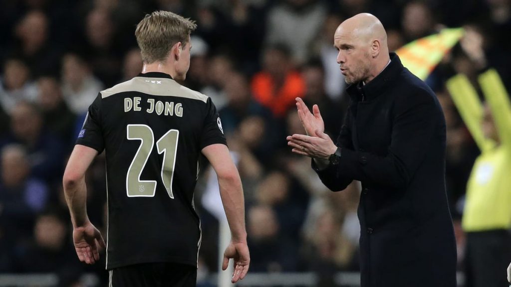 De Jong and Ten Hag when were at Ajax