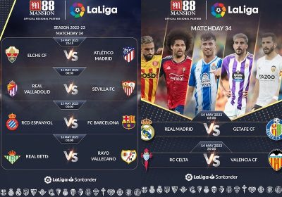 La Liga 2022_23 Matchday 34 fixtures