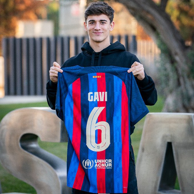 Gavi will wear Barca's #6
