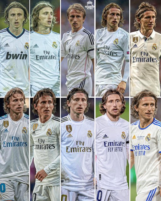 Modric signed with Real Madrid in 2012