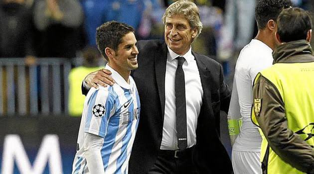 Isco and Pellegrini at Malaga