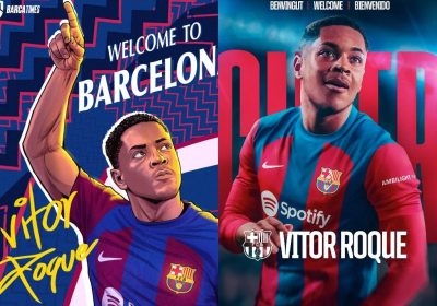 Vitor Roque joins Barcelona