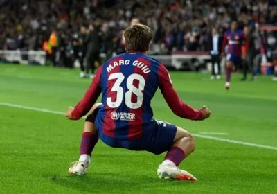 Marc Guiu made history for Barcelona