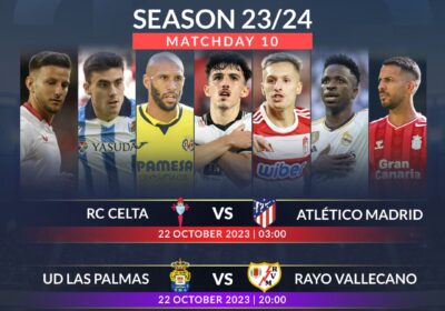 La Liga 2023:24 MD10 Fixtures