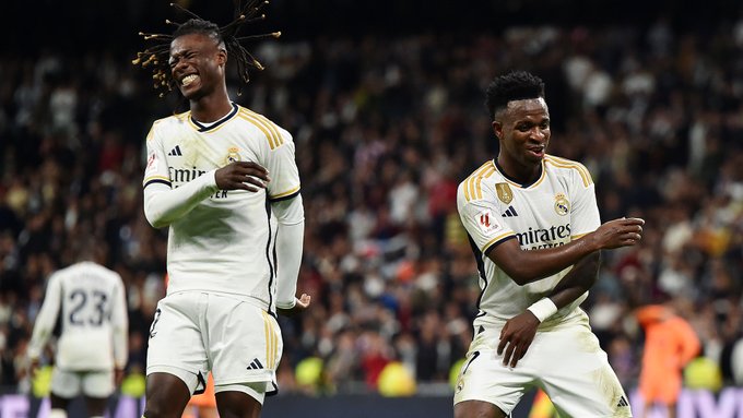 Camavinga and Vinicius Jr celebrated goal for Real Madrid