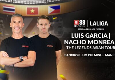 La Liga x M88 Mansion in legends tour with Luis Garcia and Nacho Monreal