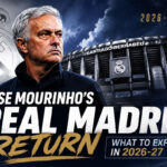 Jose Mourinho returns to Real Madrid for the 2026-27 season at Santiago Bernabeu
