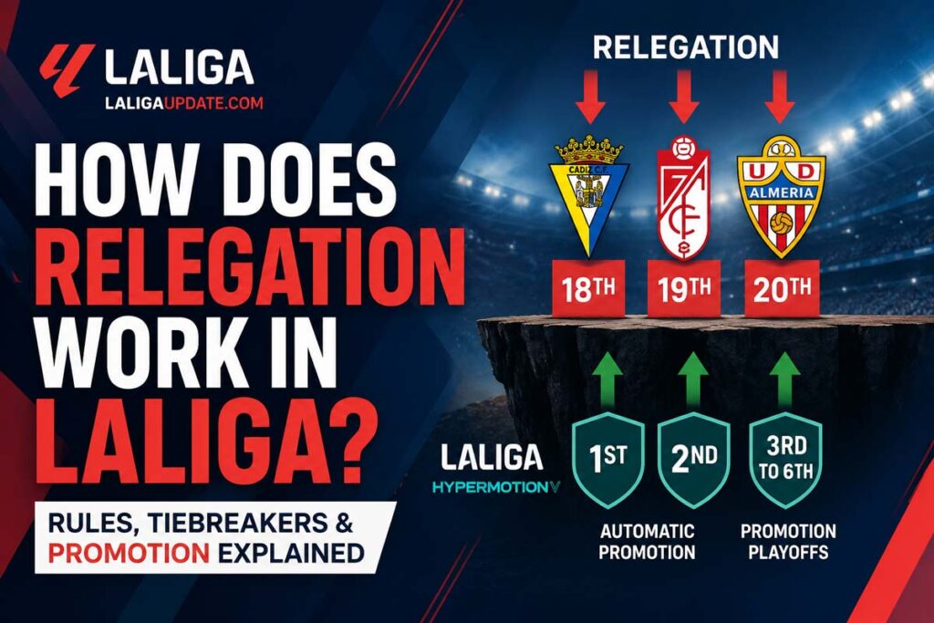 How does relegation work in laliga