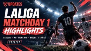Laliga Mathday 1 Highlights - Results, key Moments, Biggest stories