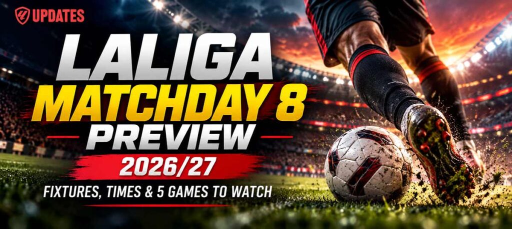 Featured Image of Laliga Matchday 8 2026/27 Preview