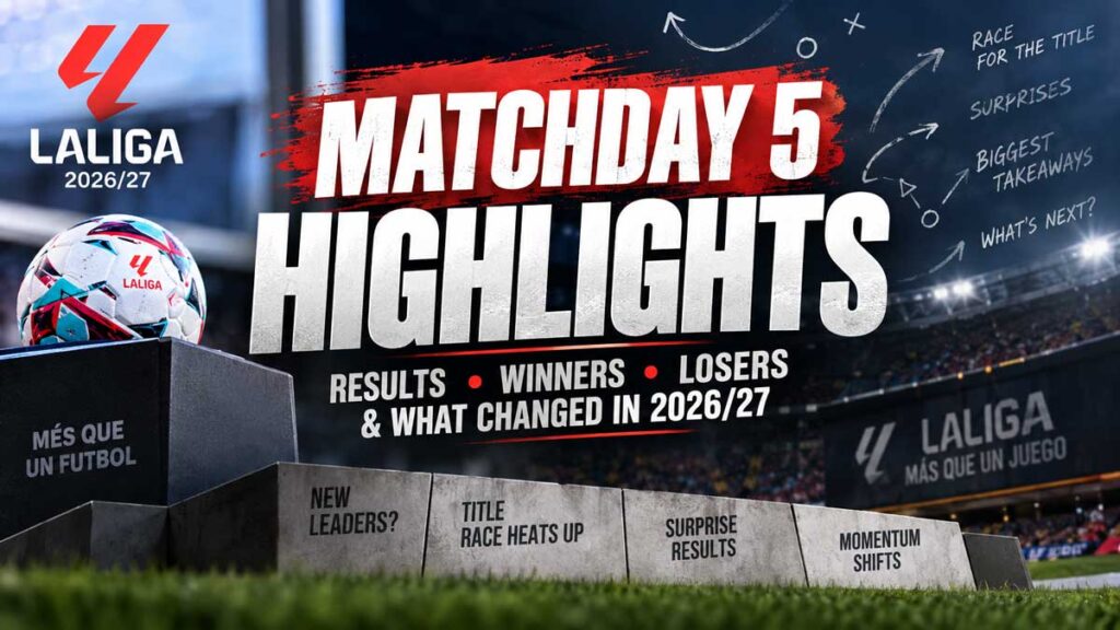 Laliga Matchday 5 Result and Highlights