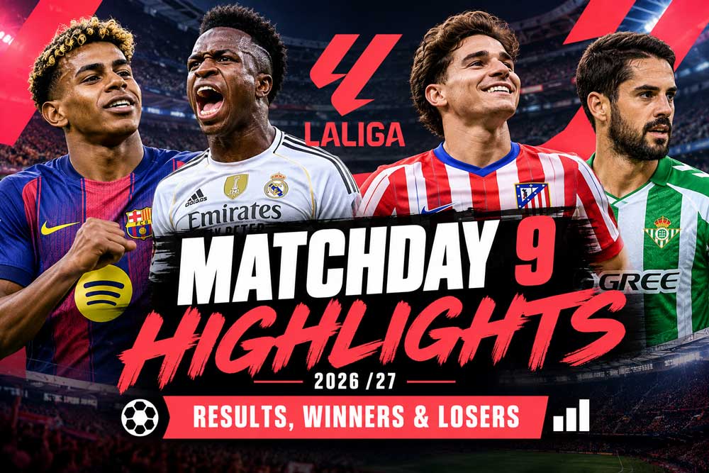 Featured Image of article Laliga Matchday 9 Highlights