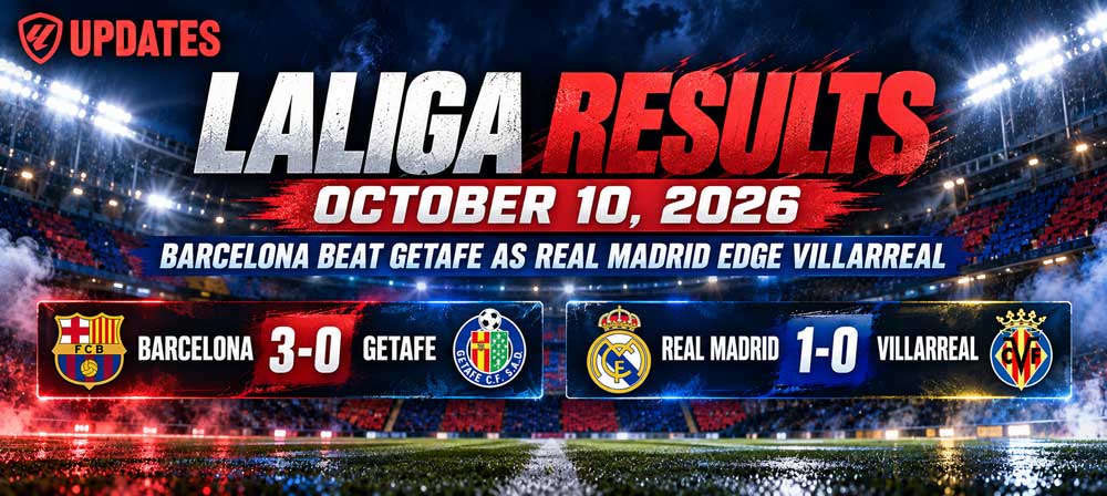 Laliga Result October 10 2026