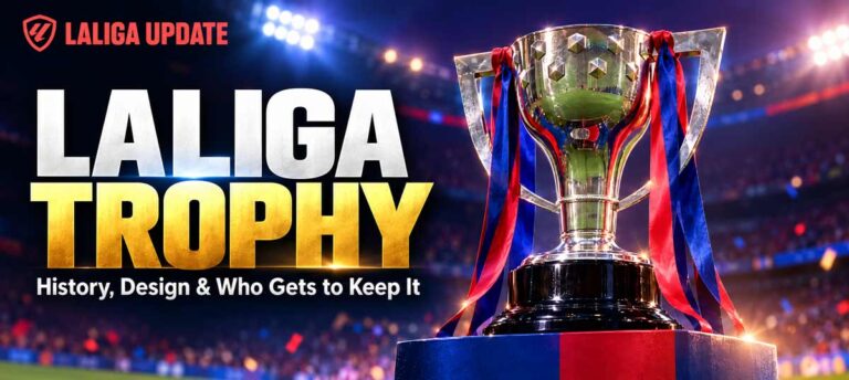 LaLiga Trophy History and Glory Banner